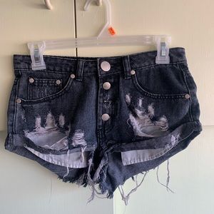 Forever 21 Frayed Denim Shorts